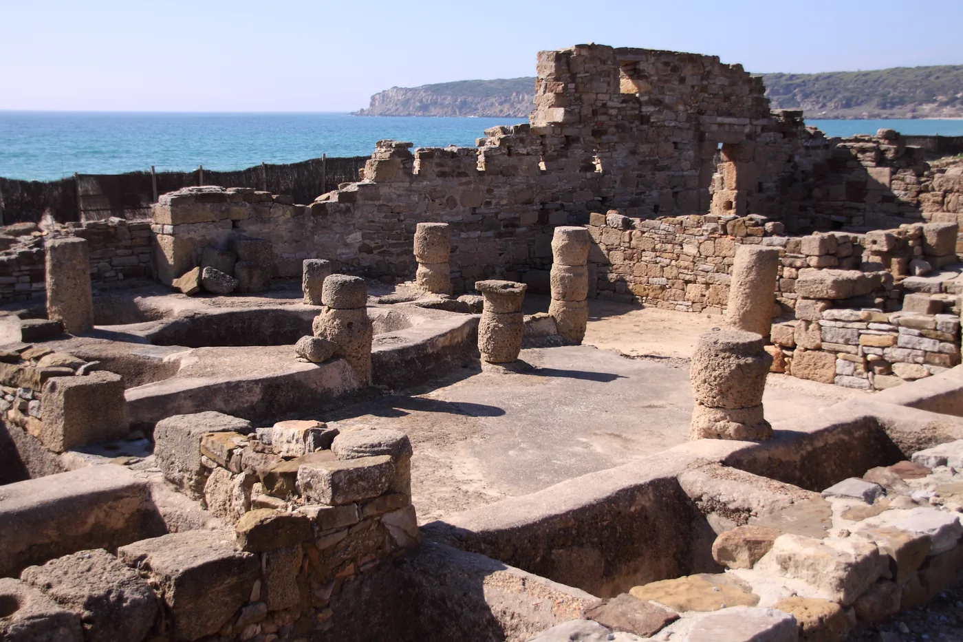 The garum fish-salting factory vats at Baelo Claudia
